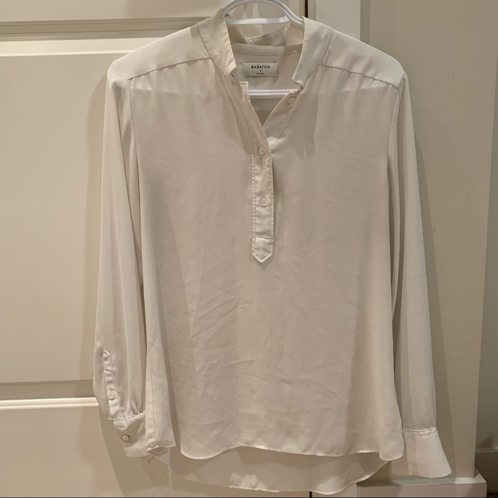 Aritzia Babaton white shirt
